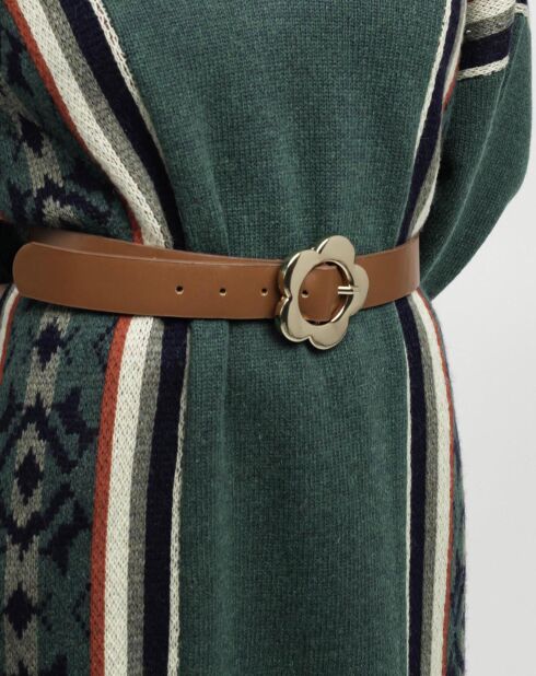 Ceinture en Cuir Power marron