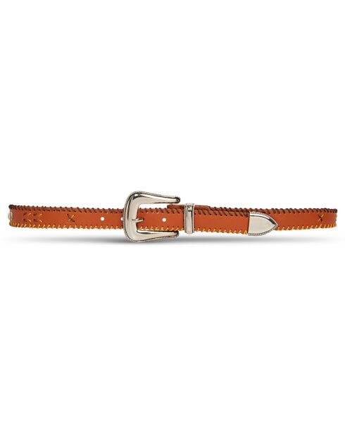 Ceinture tressée Renaldo marron