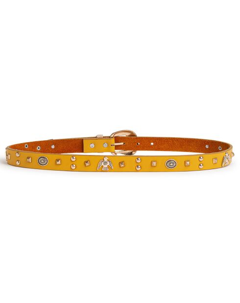 Ceinture en Cuir Sabas maïs