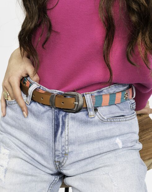 Ceinture en Cuir Sayulita marron