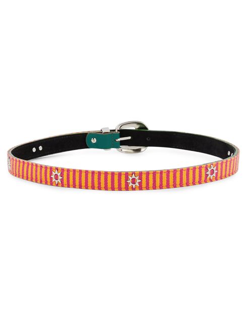 Ceinture en Cuir Sayulita verte