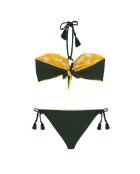 Maillot de bain 2 pièces Flame jaune/vert