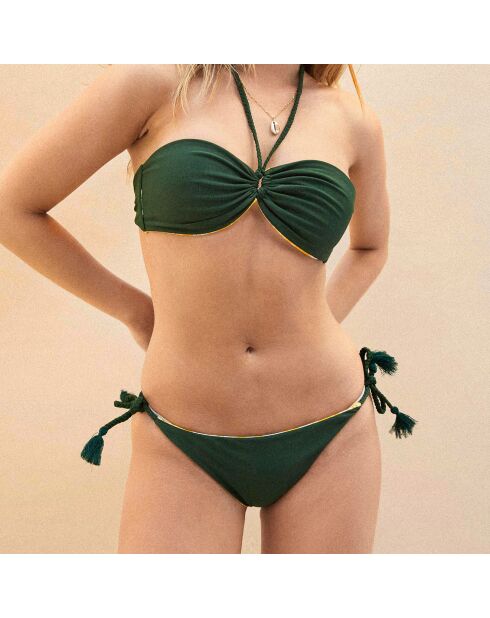 Maillot de bain 2 pièces Flame jaune/vert