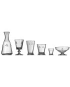 4 Verres à pied Abeilles transparents - 24 cl