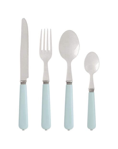 6 Cuillères à café Lucie vert d'eau