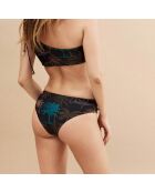 Maillot de bain 2 pièces Island noir/vert