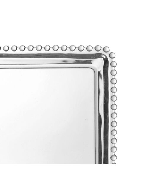 Plat rectanguliare Perloa transparent - 36x18.5 cm