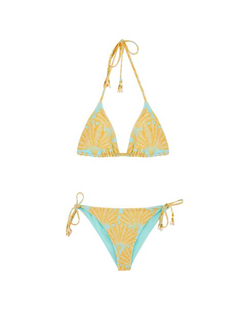 Maillot de bain 2 pièces Jack jaune/océan