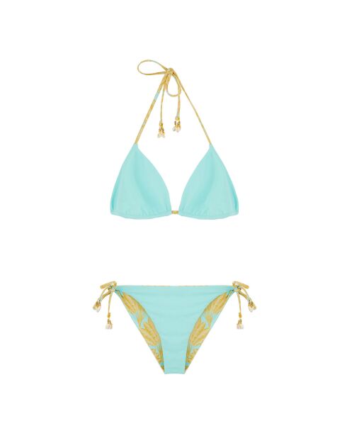 Maillot de bain 2 pièces Jack jaune/océan