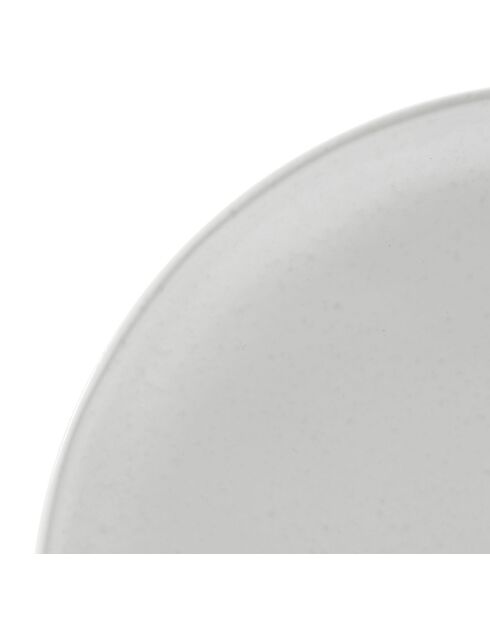 4 Assiettes à dessert Indrid blanches - D.21 cm