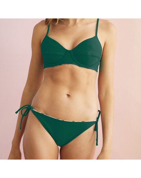 Maillot de bain 2 pièces Simon rose/vert