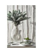 Vase poisson mer blanc - 24x16.5x39.5 cm