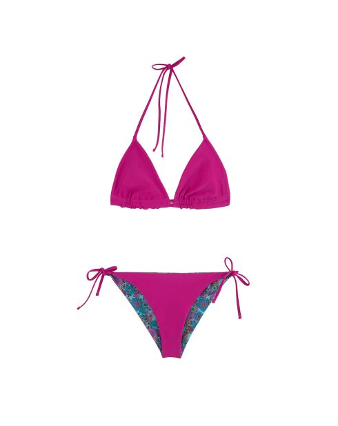 Maillot de bain 2 pièces Spelly turquoise/rubis