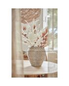 Branchage Ceropia blanc - 118 cm