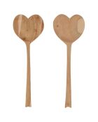 2 Couverts à salade coeur Dalbert naturels