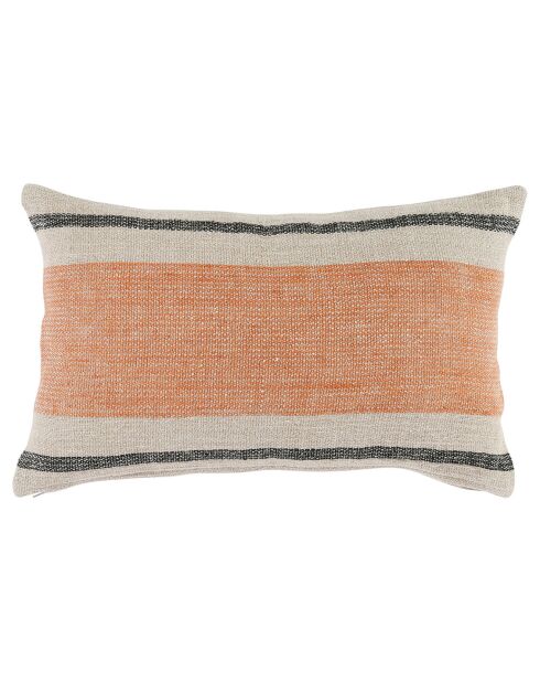 Housse de coussin Hemlin brique - 50x30 cm