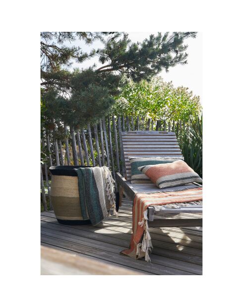 Housse de coussin Hemlin brique - 50x30 cm