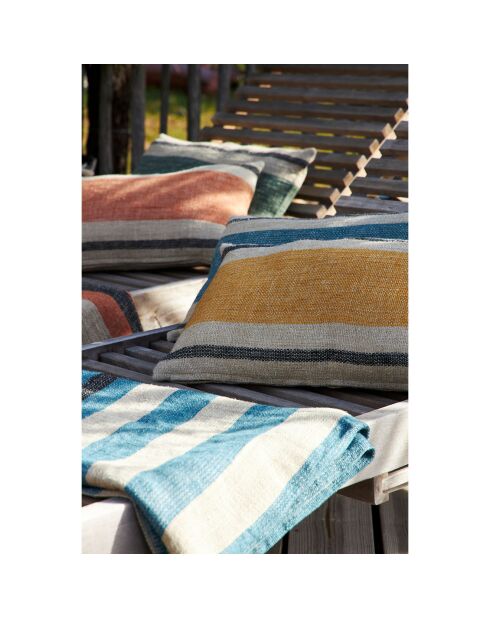 Housse de coussin Hemlin azur - 50x30 cm