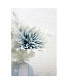 Fleur Tulia bleu/blanc - 69 cm