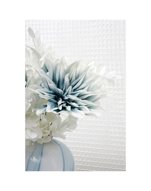 Fleur Tulia bleu/blanc - 69 cm