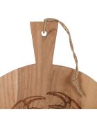 Planche à découper Crabe Dalbert naturelle - 40x50 cm