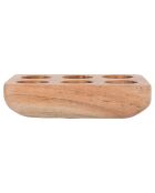 Porte 6 oeufs Dalbert naturel - 16x10x4 cm
