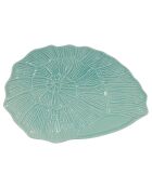 Plat à poisson turquoise - 53x36x4.5 cm
