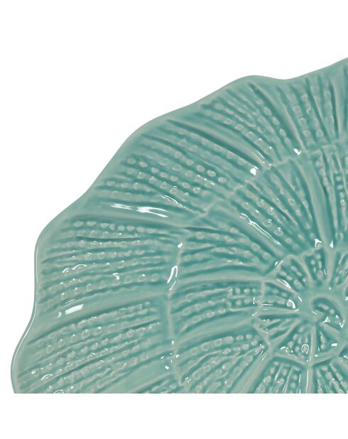 Plat à poisson turquoise - 53x36x4.5 cm