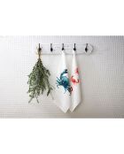 2 Torchons Crustacé blancs - 50x70 cm