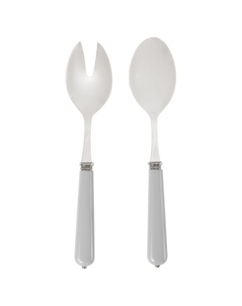 2 Couverts à salade Lucie gris