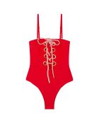 Maillot de bain bustier 1 pièce Anabar rouge