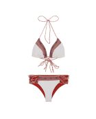 Maillot de bain 2 pièces Desire blanc/rust