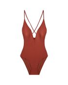Maillot de bain 1 pièce Havasu terracotta