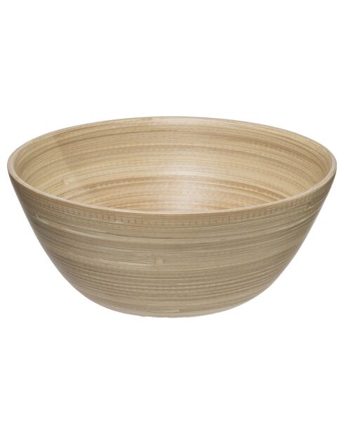 Saladier en Bambou beige - 29.5x29.5x10 cm