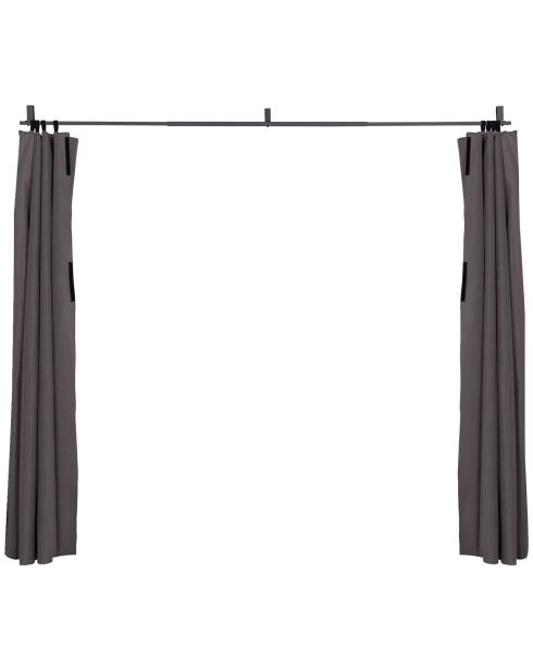 Rideau Universel pour Pergola Izifix 4M gris - 290x215 cm