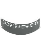 5 Bordurettes pour parterre en métal ajouré gris anthracite - 100x16 cm