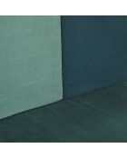 Banquette en Velours Patch bleu canard - 110x60 cm