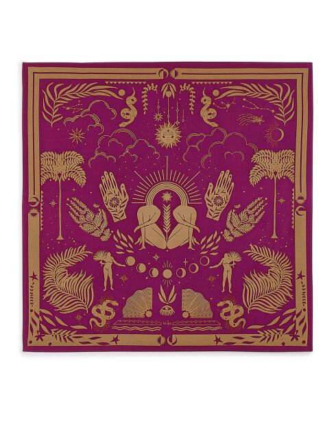 Mini Foulard Univers Mini violet - 54x54 cm