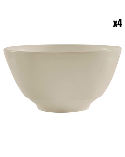 4 Bols Ingrid sable - D.14x7 cm