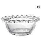6 Coupelles Perloa transparentes - D.9 cm