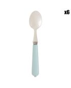 6 Cuillères à café Lucie vert d'eau