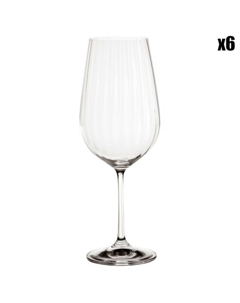 6 Verres à eau Waterfall transparents - 55 cl