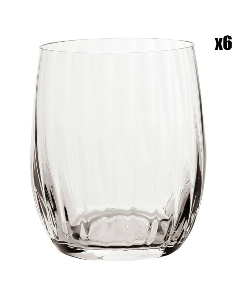 6 Gobelets Waterfall transparents - 30 cl