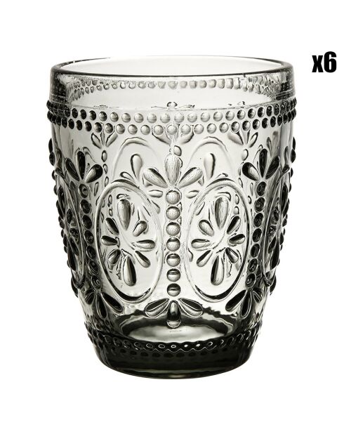 6 Gobelets Chambord fumé - 25 cl