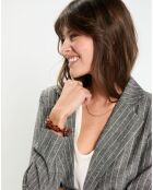 Veste en Lin mélangé Lima noir chiné
