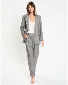 Veste en Lin mélangé Lima noir chiné