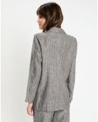 Veste en Lin mélangé Lima noir chiné