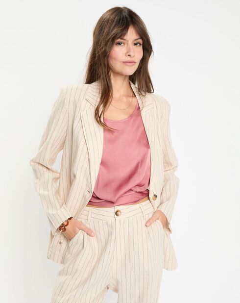 Veste en Lin mélangé Lima crème