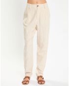 Pantalon en Lin mélangé Lima crème