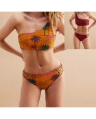 Maillot de bain 2 pièces Island caramel/bordeaux